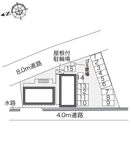 ★手数料０円★広島市安佐北区可部南３丁目 月極駐車場